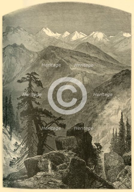 'Summit of the Sierras', 1874.  Creator: W. Roberts.