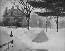 Summit Avenue in Winter, St. Paul, Minnesota c1897. Creator: Unknown