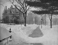 Summit Avenue in Winter, St. Paul, Minnesota c1897. Creator: Unknown