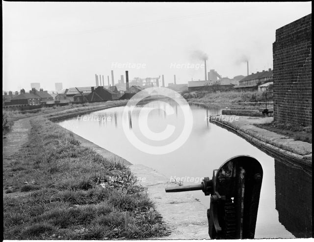 Summit Lock, Trent and Mersey Canal, Etruria, Hanley, Stoke-on-Trent, 1965-1968. Creator: Eileen Deste.