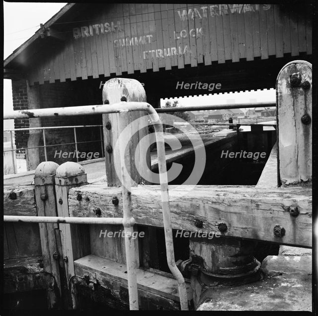 Summit Lock, Trent and Mersey Canal, Etruria, Hanley, Stoke-on-Trent, 1965-1968. Creator: Eileen Deste.