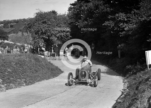 Sumner Special of RAC Sumner competing in the VSCC Croydon Speed Trials, 1937. Artist: Bill Brunell.