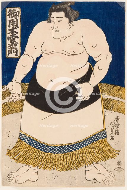 Sumo Wrestler Goyogi Kumoemon, 1840s.
