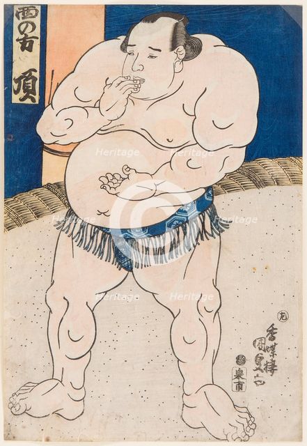 Sumo Wrestler Itadaki, 1843.
