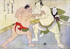 Sumo wrestlers, 1897