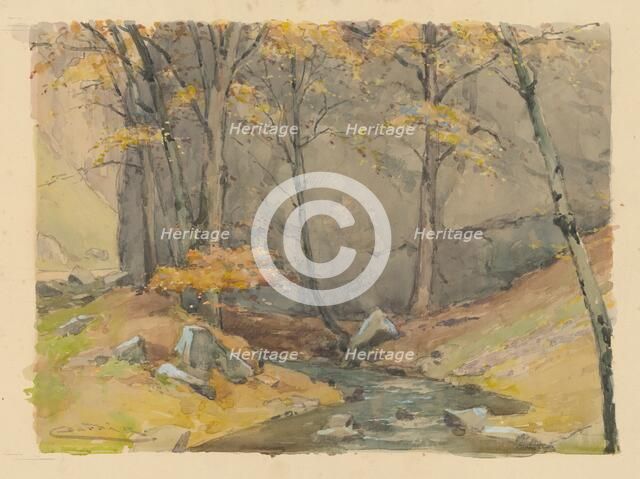 Súmrak v Zádielskej doline, (Twilight in the Zadielska Valley), 1920-1930. Creator: Ludovit Cordak.