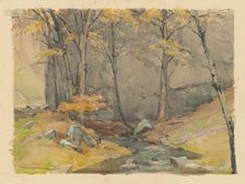 Súmrak v Zádielskej doline, (Twilight in the Zadielska Valley), 1920-1930. Creator: Ludovit Cordak