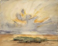 Sun on the shore, 1934. Creator: Juho Makela