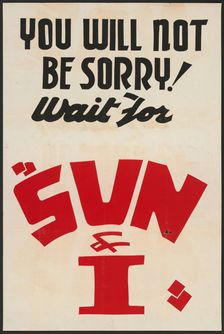 Sun and I, [193-]. Creator: Unknown