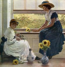 Sun and Moon Flowers 1890, (1912).Artist: George Dunlop Leslie