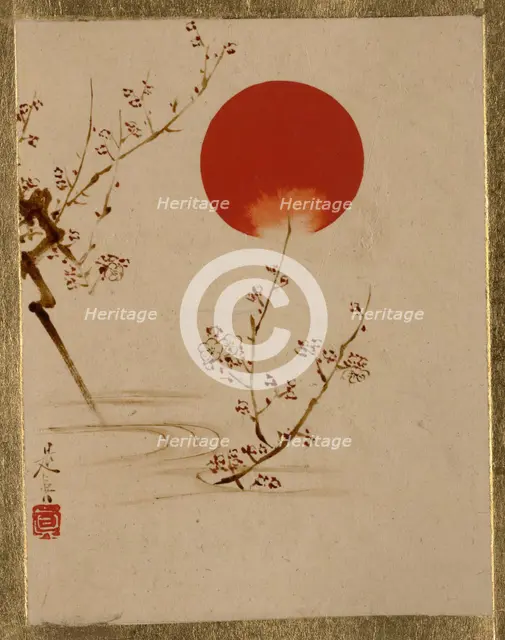 Sun and Plum Branches. Creator: Shibata Zeshin.