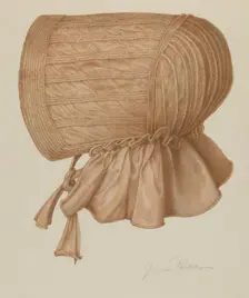 Sun Bonnet, c. 1939. Creator: Cora Parker