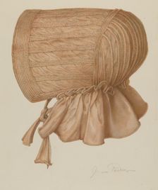 Sun Bonnet, c. 1939. Creator: Cora Parker