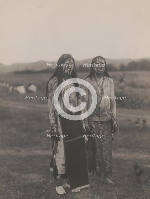 Sun dance pledgers-Cheyenne, c1910. Creator: Edward Sheriff Curtis.