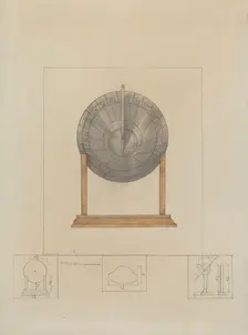 Sun Dial, c. 1936. Creator: Henry Meyers