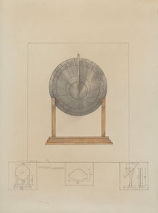 Sun Dial, c. 1936. Creator: Henry Meyers