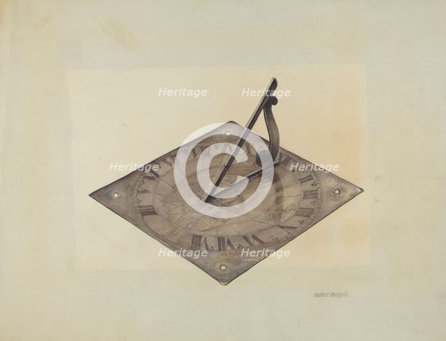 Sun Dial, c. 1938. Creator: Michael Chomyk.