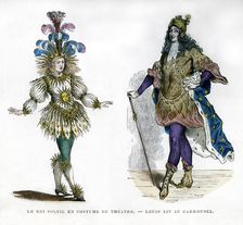 Sun King theatre costume, and King Louis XIV of France, 1882-1884
