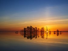 Sun Pillar Sunrise. Creator: Eve Turek