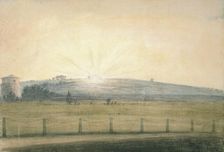 Sun Setting seen from the Observatory at Oxford, 20 December 1784. Artist: John Baptist Malchair