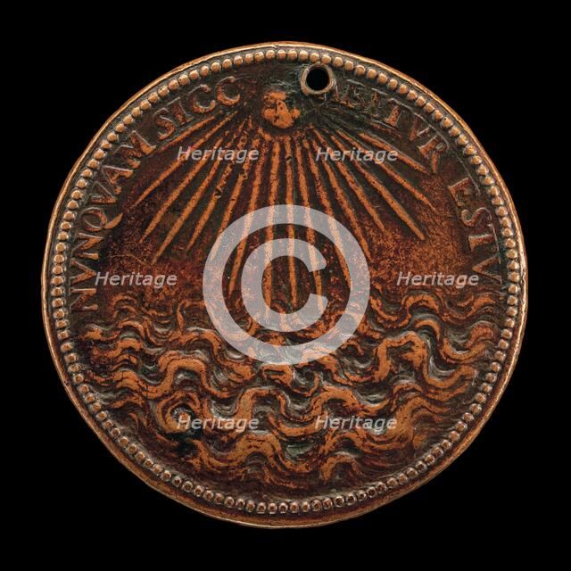 Sun Shining on a Stormy Sea [reverse], c. 1559. Creator: Pietro Paolo Galeotti.