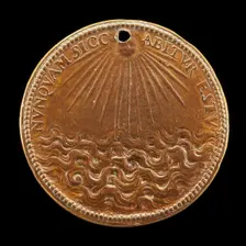 Sun Shining on Sea [reverse], 1552 or after. Creator: Pietro Paolo Galeotti