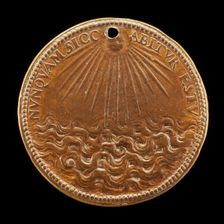 Sun Shining on Sea [reverse], 1552 or after. Creator: Pietro Paolo Galeotti