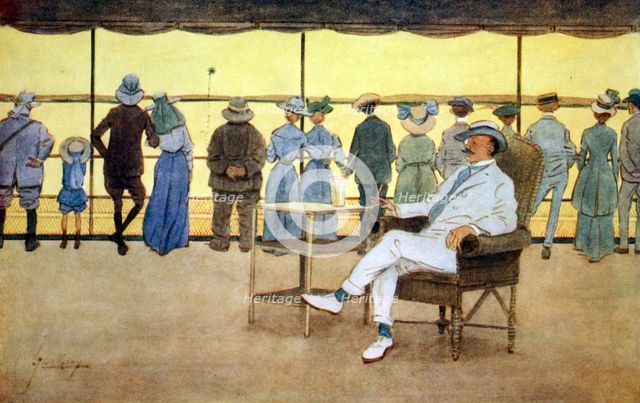 'Sun Worshippers', 1908.  Creator: Lance Thackeray.