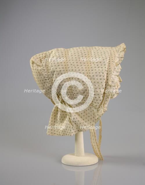 Sunbonnet, American, 1866-67. Creator: Unknown.