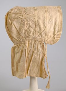 Sunbonnet, American, ca. 1840. Creator: Unknown