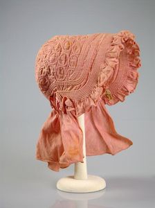 Sunbonnet, American, ca. 1840. Creator: Unknown