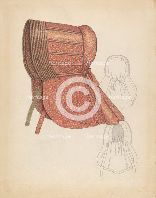 Sunbonnet, c. 1936. Creator: Roberta Spicer.