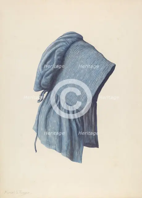 Sunbonnet, c. 1939. Creator: Manuel G. Runyan.