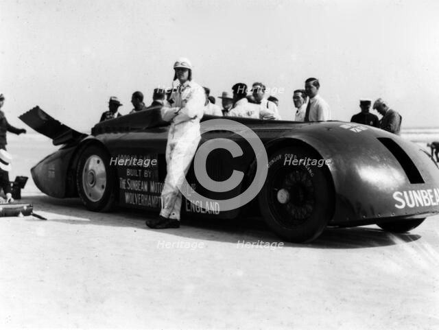 Sunbeam 1000hp World Land speed record attempt at Daytona 1927 Artist: Unknown.