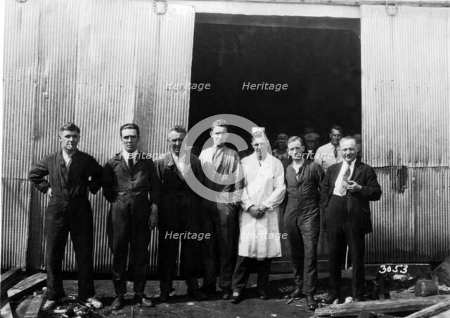 Sunbeam 1000hp World Land speed record attempt at Daytona 1927 Artist: Unknown.