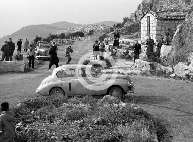 Sunbeam Talbot 90, Stirling Moss, 1954 Monte Carlo rally. Creator: Unknown.