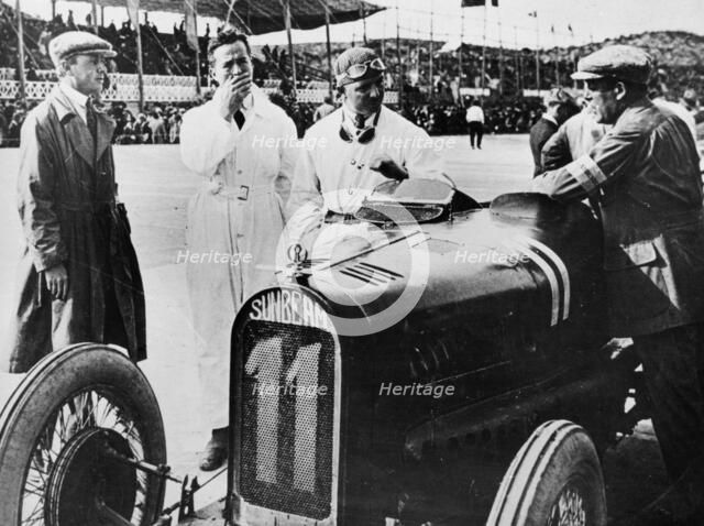 Sunbeam at the Spasish Grand Prix, Sitges, near Barcelona, 1923. Artist: Unknown