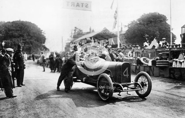 Sunbeam, Kenelm Lee Guinness, 1914 Isle of Man Tourist Trophy. Creator: Unknown.