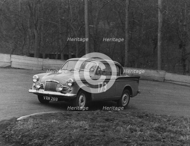Sunbeam Rapier, Peter Harper, winning 1958 RAC Rally. Creator: Unknown.