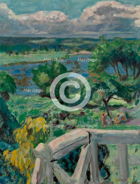 Sunburn (The terrace of "Ma roulotte" in Vernonnet), 1916. Creator: Bonnard, Pierre (1867-1947).