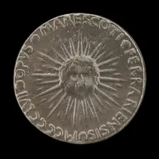 Sunburst with Cherub's Head [reverse]. Creator: Antonio Marescotti
