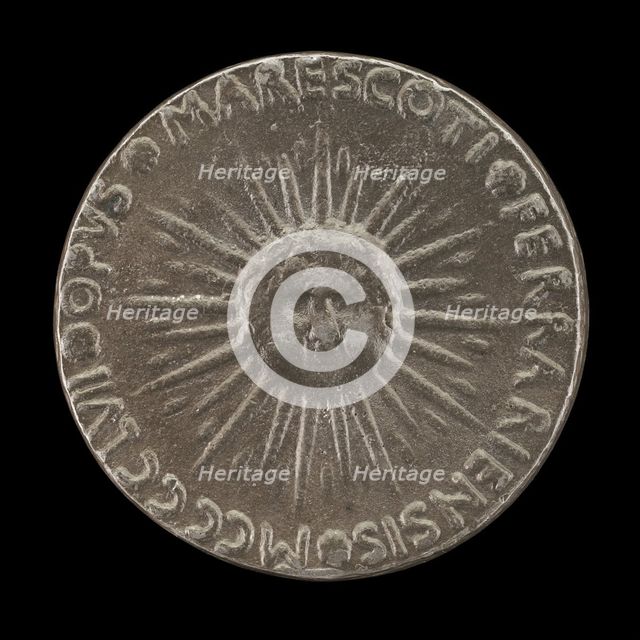 Sunburst with Cherub's Head [reverse]. Creator: Antonio Marescotti.