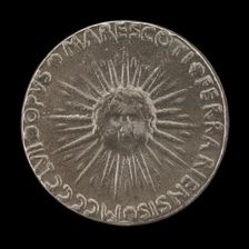 Sunburst with Cherub's Head [reverse]. Creator: Antonio Marescotti