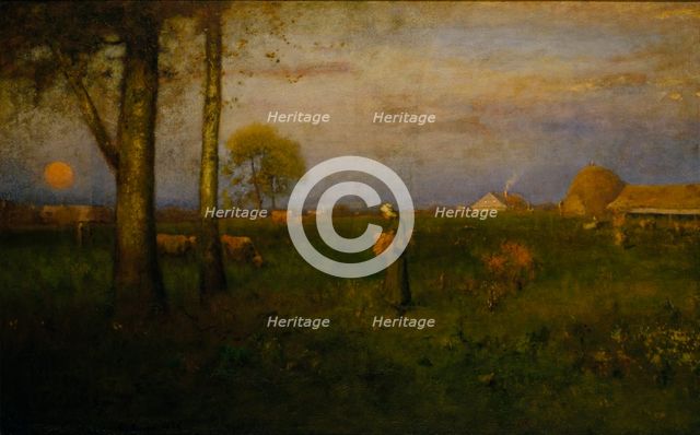 Sundown, 1884. Creator: George Inness.