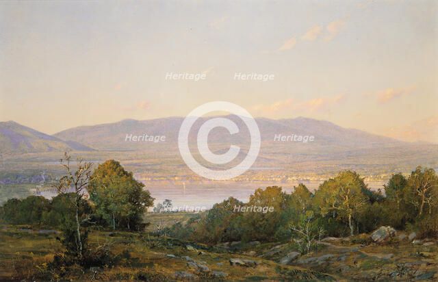 Sundown at Centre Harbor, New Hampshire, 1874. Creator: William Trost Richards.