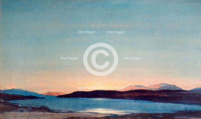 Sundown, Loch Rannoch, 1923. Creator: David Young Cameron.