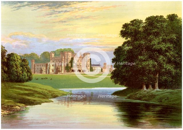 Sundorne Castle, near Shrewsbury, Shropshire, home of the Corbet-Pigott family, c1880. Artist: Unknown
