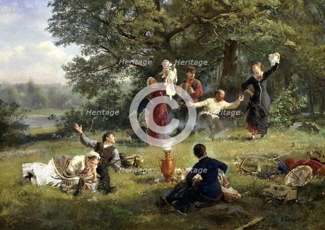'Sunday', 1884.  Artist: Alexei Ivanovich Korzukhin