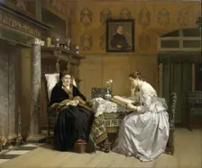 Sunday Morning, 1865-1868. Creator: Hendrick Jacobus Scholten
