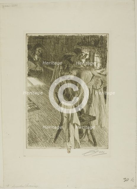 Sunday Morning, 1892/94. Creator: Anders Leonard Zorn.